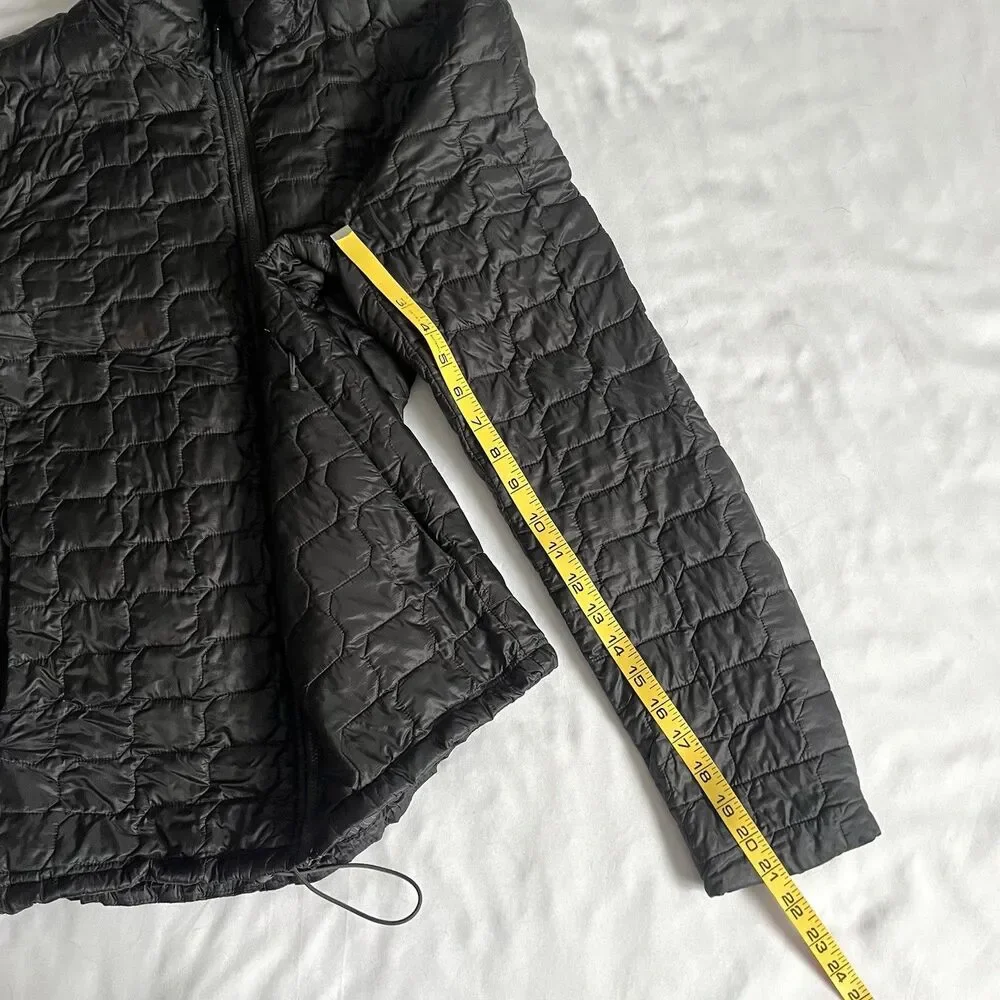 The North Face Thermoball Trekker Men Medium Puffer Jacket Black Packable *Flaws